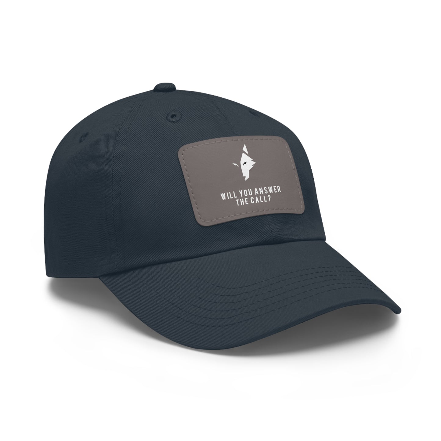"Bold Wolf" - Dad Hat with Leather Patch