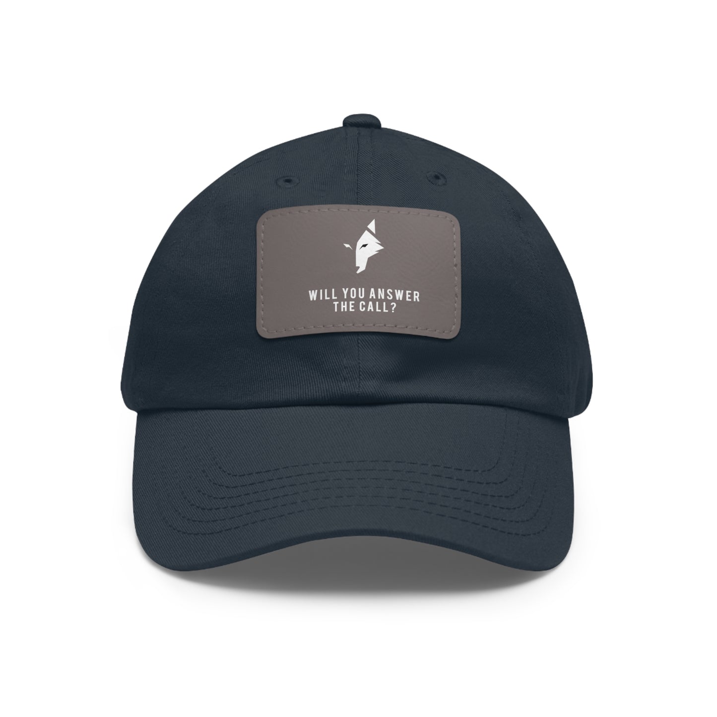 "Bold Wolf" - Dad Hat with Leather Patch