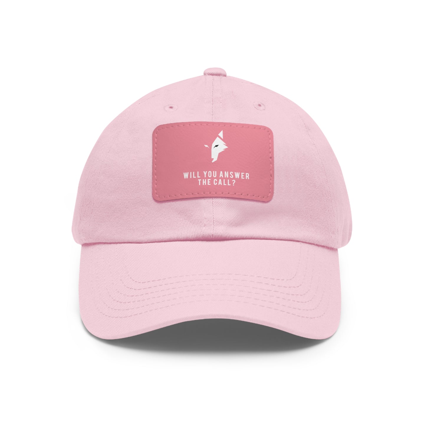 "Bold Wolf" - Dad Hat with Leather Patch