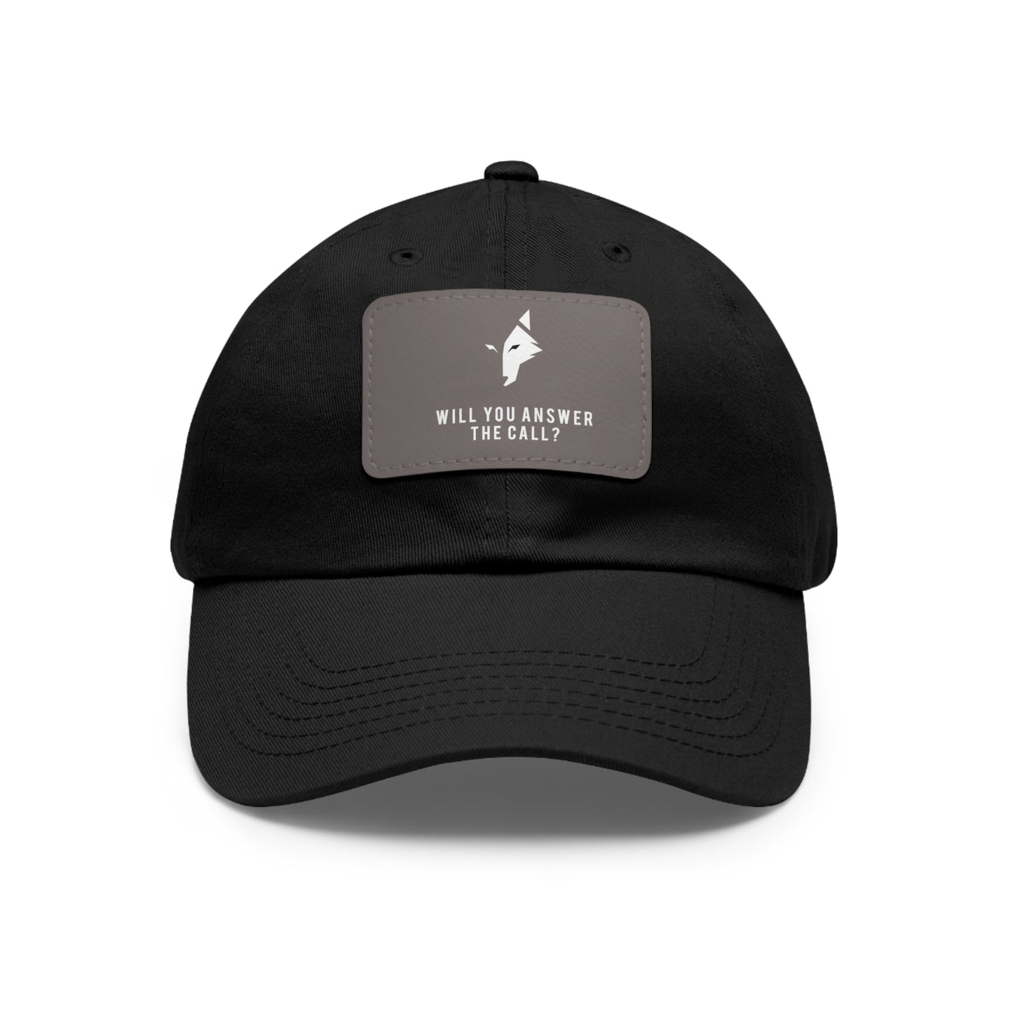 "Bold Wolf" - Dad Hat with Leather Patch
