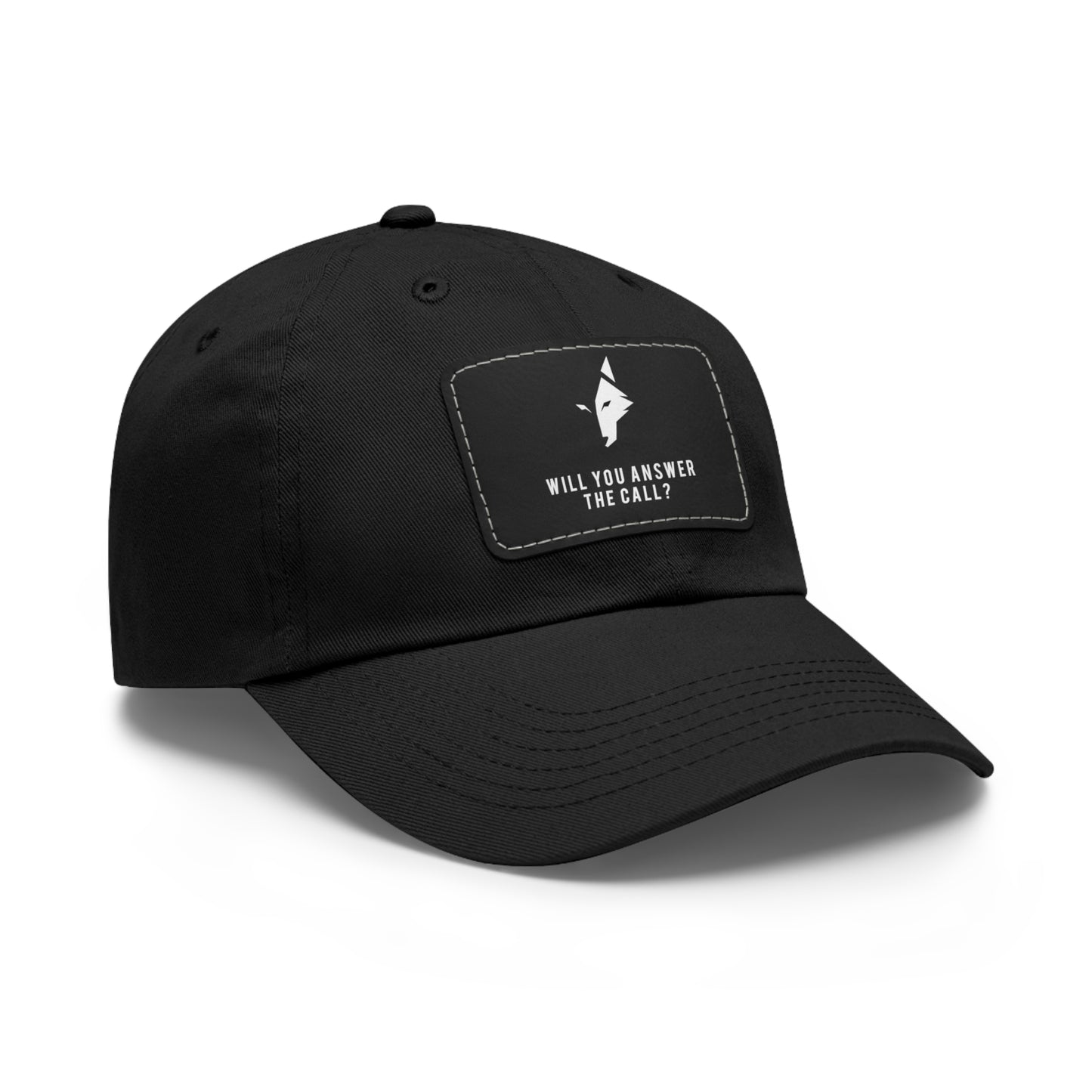 "Bold Wolf" - Dad Hat with Leather Patch