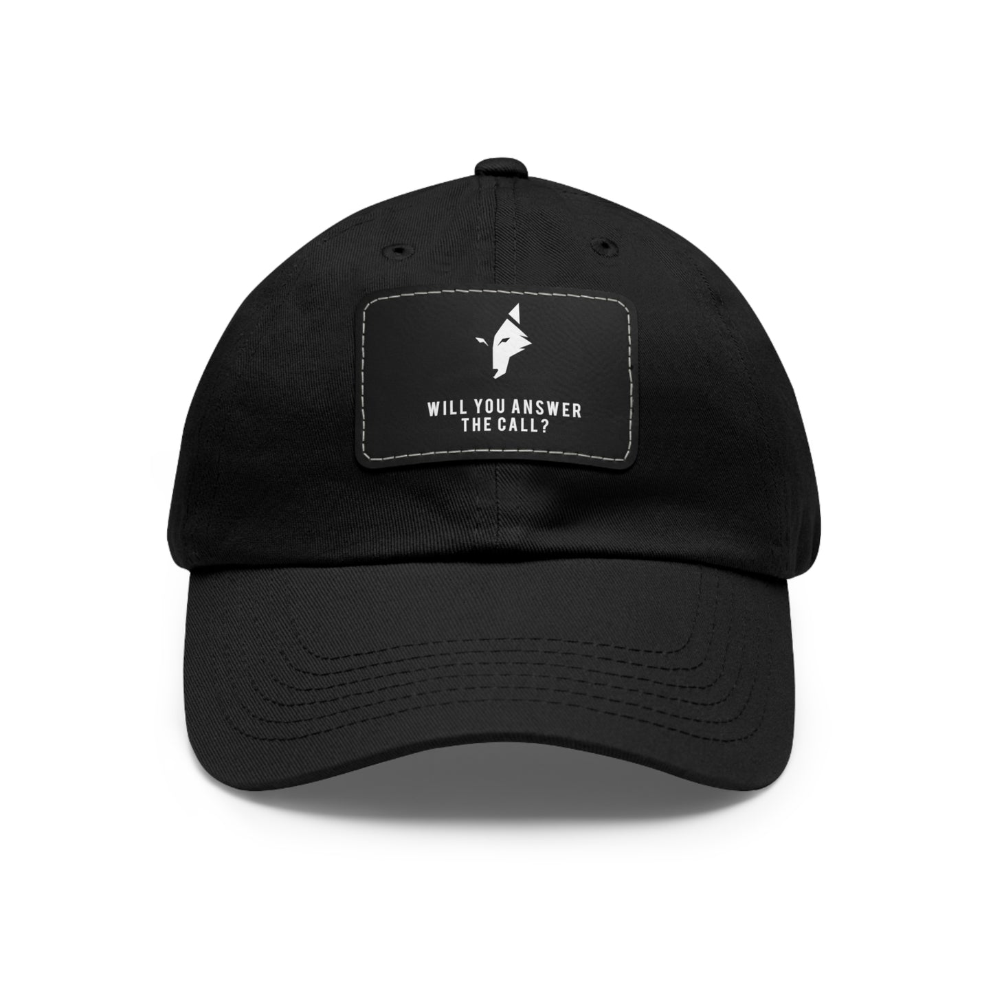 "Bold Wolf" - Dad Hat with Leather Patch
