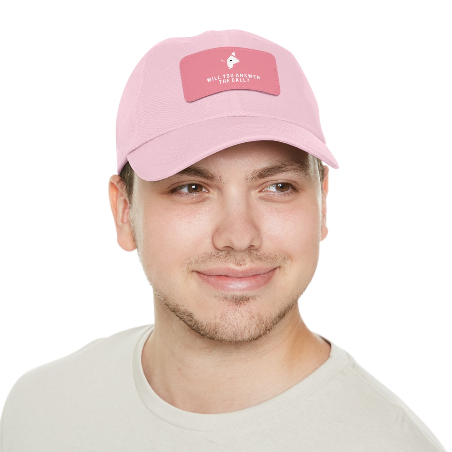 "Bold Wolf" - Dad Hat with Leather Patch