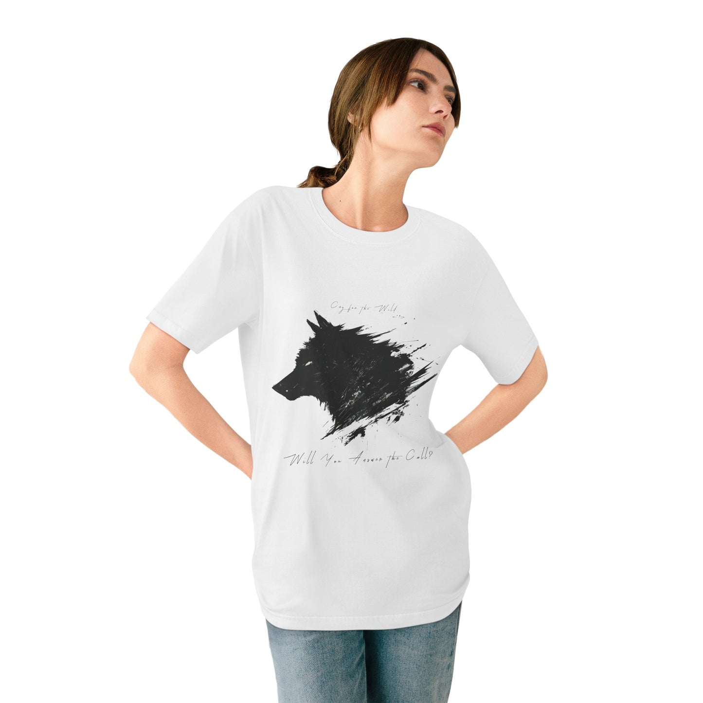 "Spirit Wolf" - Men's Organic Staple T-shirt