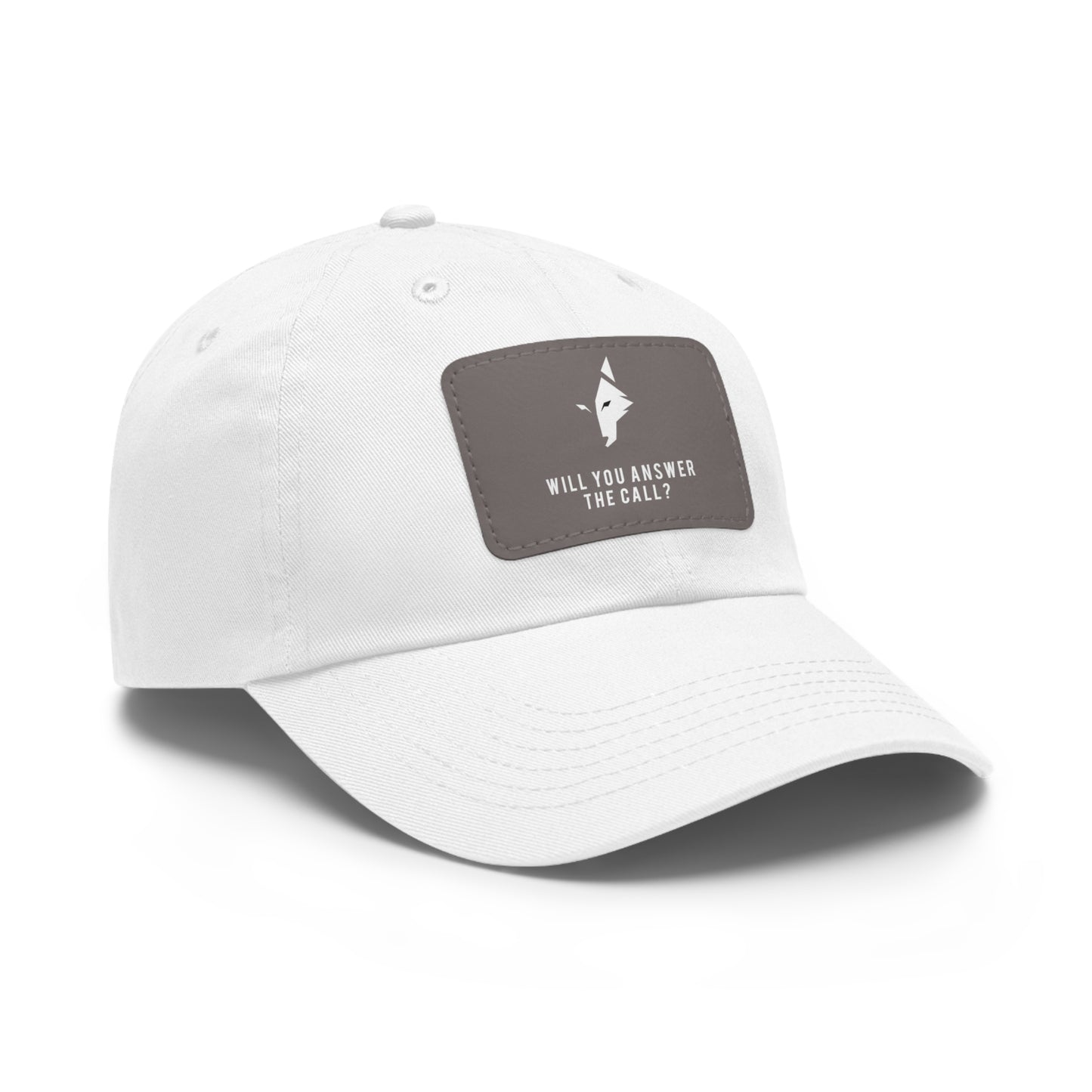 "Bold Wolf" - Dad Hat with Leather Patch