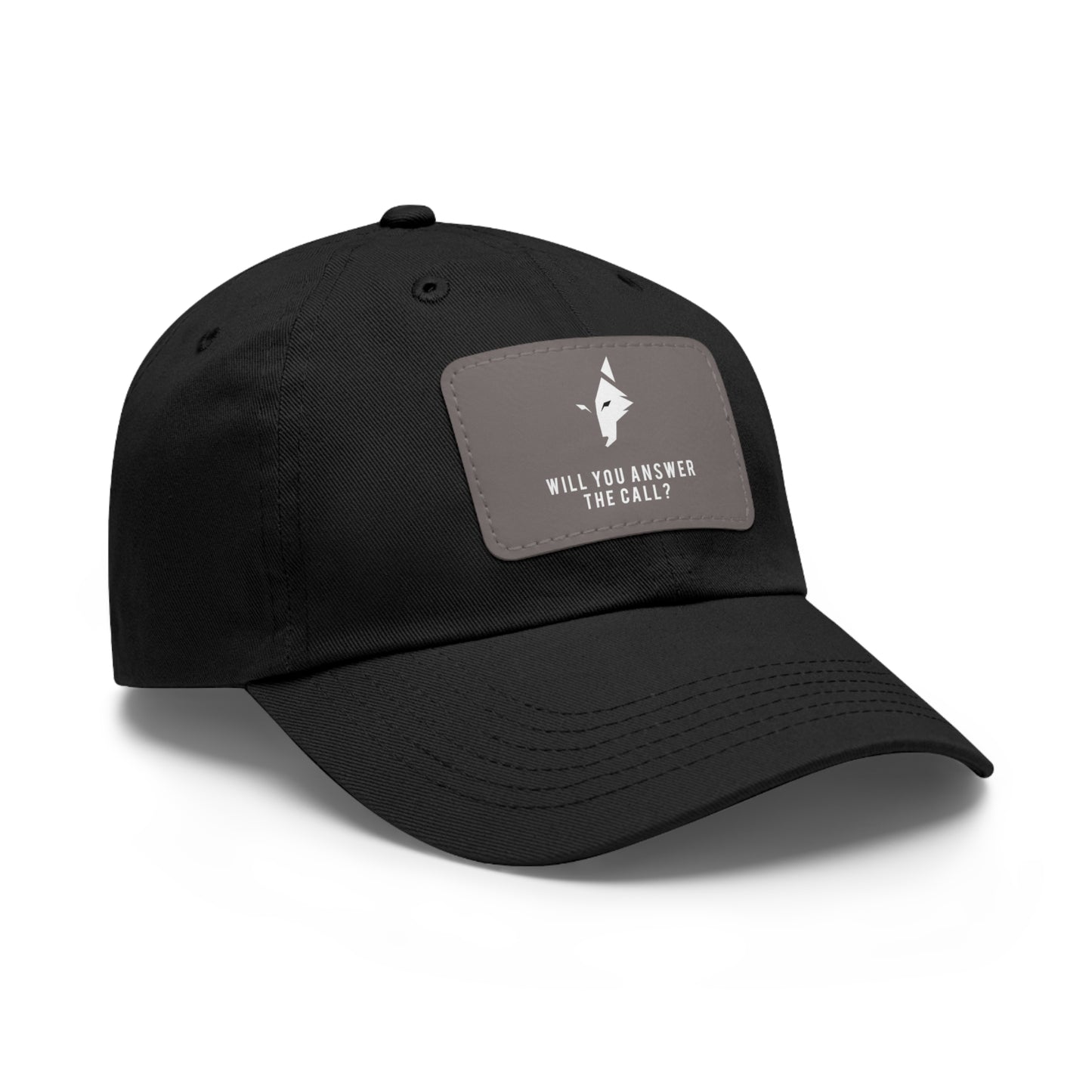 "Bold Wolf" - Dad Hat with Leather Patch