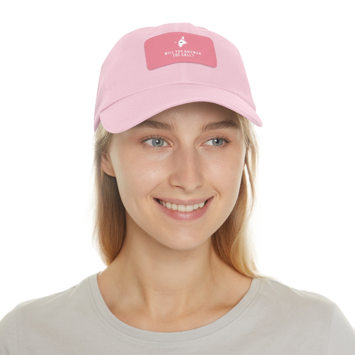 "Bold Wolf" - Dad Hat with Leather Patch