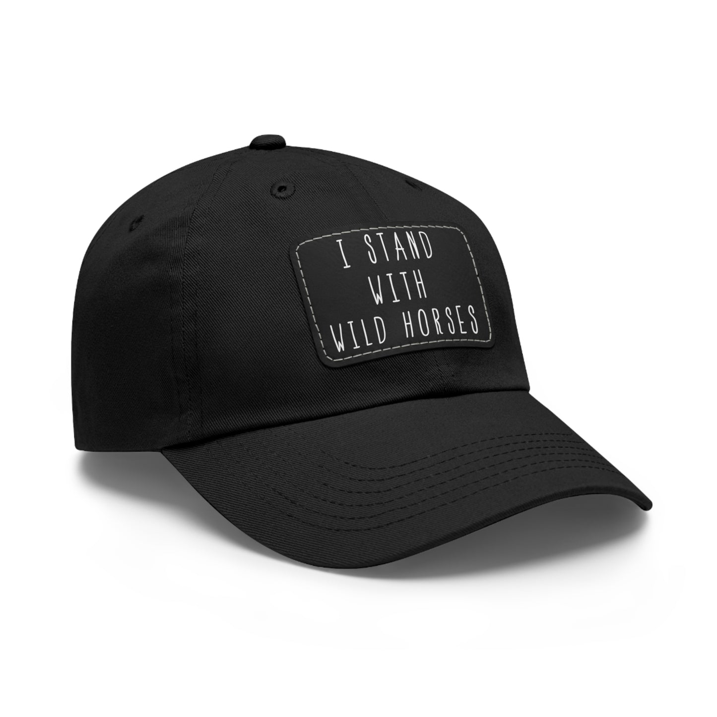 "I Stand..." Hat w/ Leather Patch
