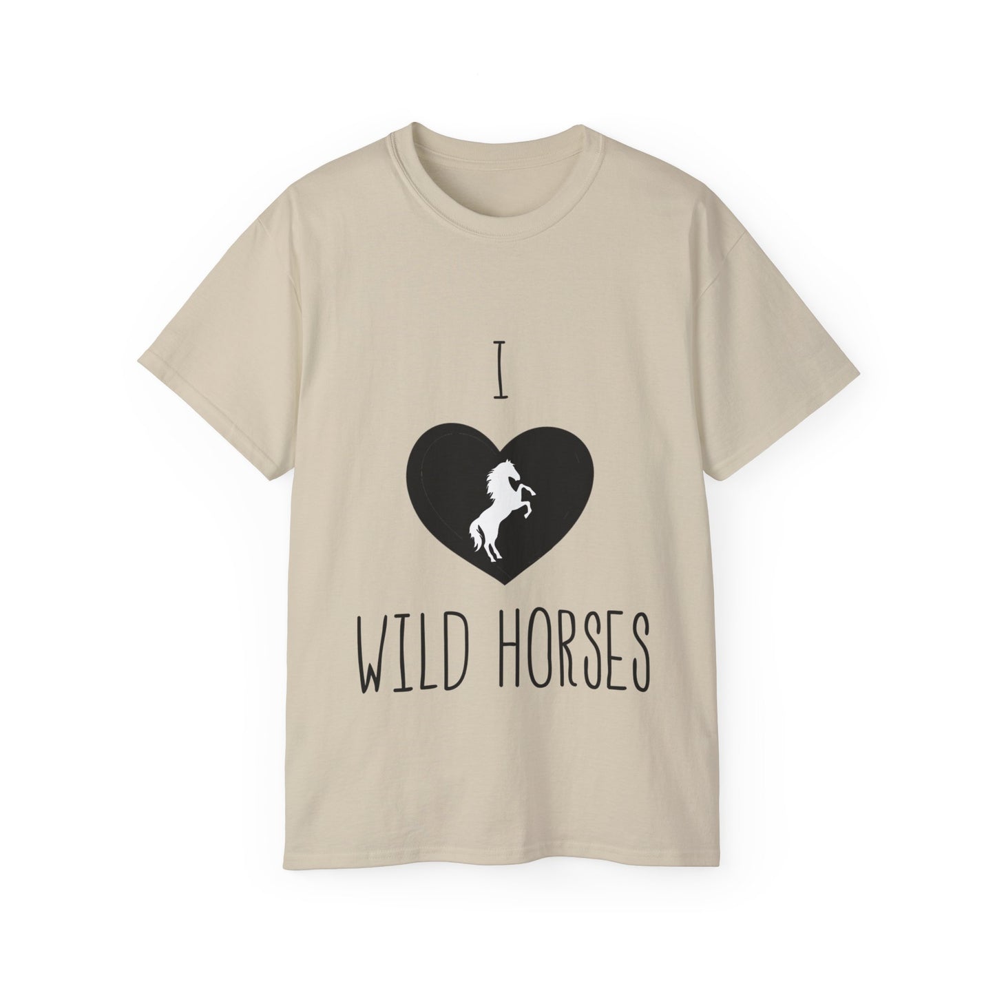 "I <3 Wild Horses" Cotton Tee